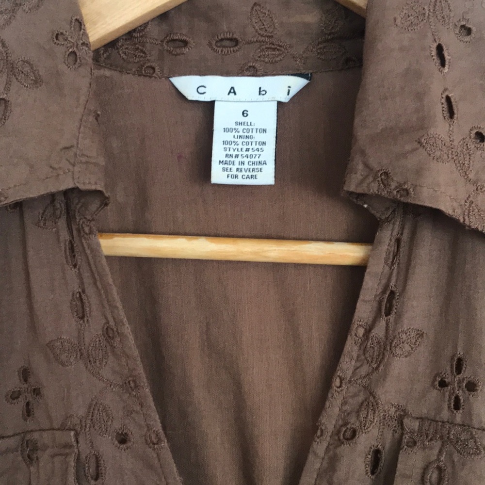 Wrap style eyelet dress - Picture 3 of 5